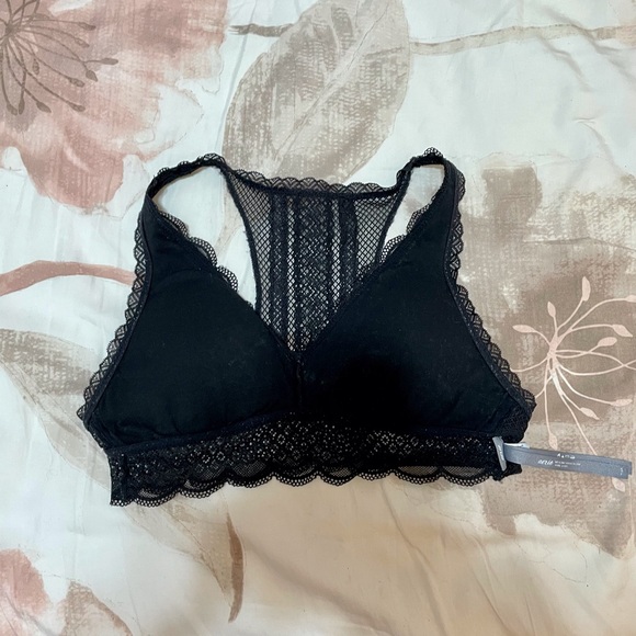 Aerie Black Lace Racerback Bralette - Picture 4 of 5